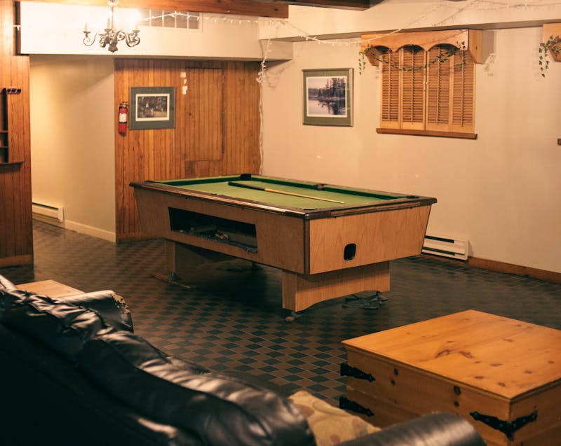 basement entertainment room